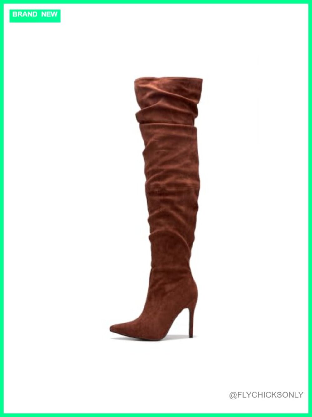 Cape Robbin Women's Thigh High Boots Pointed Toe Cowgirl Slouch Over the Knee
